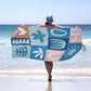 2 Pack Microfiber Beach Towel