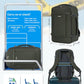 18" Travel Backpack Airlines Approved Personal Item Bag Women Grey Green