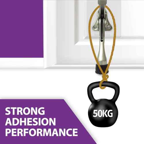 HASHI 4 Inch Kickdown Door Stopper No Drilling