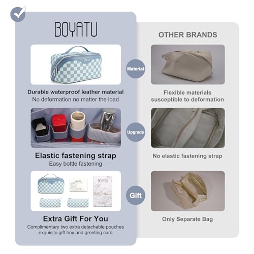 Travel Makeup Bag Organizer Cosmetic Bag (3 Count)