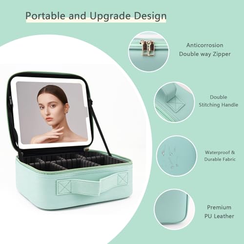Makeup Bag with Led Mirror