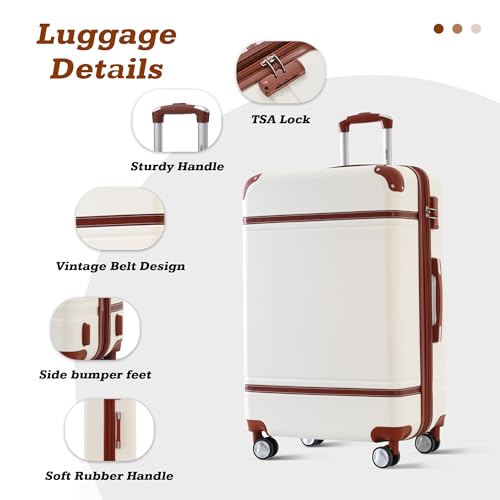 Suitcase Set 28 IN Expandable Luggage with TSA Lock Spinner Wheels (3 Count)