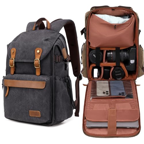 Vintage Canvas Camera Backpack