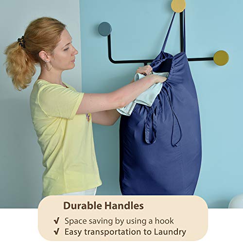 140L Washable Laundry Bags with Handles (2 Count)