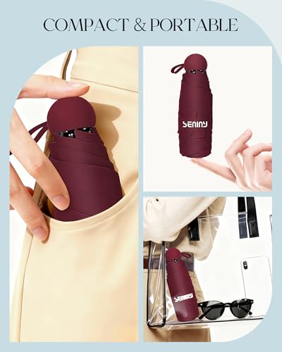 Mini Travel Umbrella with Case
