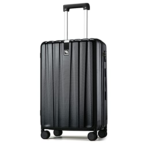 24 Inch Luggage Suitcases With Spinner Wheels Lightweight PC Hard Shell Rolling Suitcase With Travel Lock