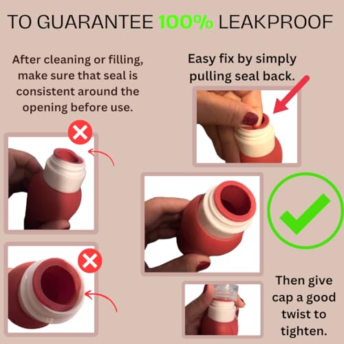 Silicone Travel Bottles for Toiletries (4 Count)