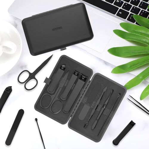 Precision 8 Pieces Men’s Nail Grooming Travel Kit