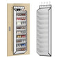 10 Tiers White Over Door Shoe Organizer Storage