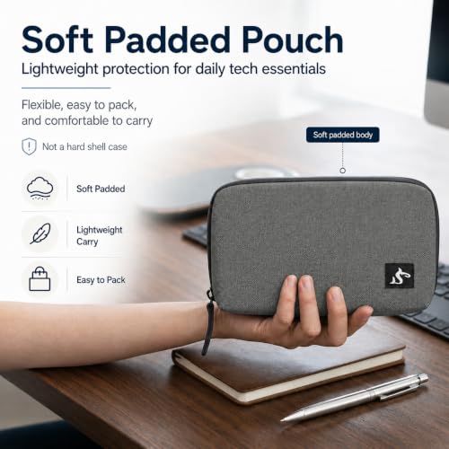 Small Electronics Organizer Travel Case