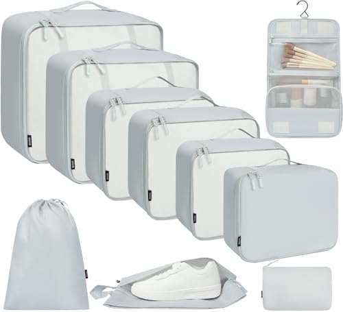 10 Set Packing Cubes Various Sizes Packing Organizer for Travel Accessories Luggage Carry On Suitcase