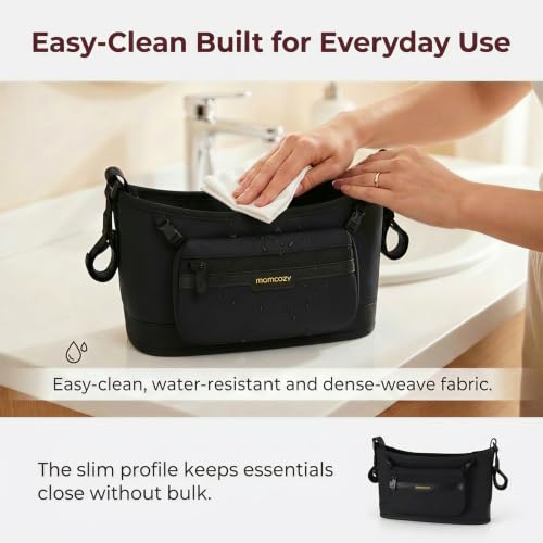 Slim Stroller Organizer with 2 Insulated Cup Holders