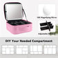 Travel Makeup Bag with LED Mirror and 10x magnifying glass with 3 Lighted Settings