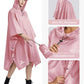 Adult Rain Poncho Waterproof Hooded Raincoat Lightweight Packable
