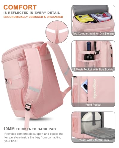 Cooler Backpack Insulated Leak Proof for Women Men Soft Cooler Bag