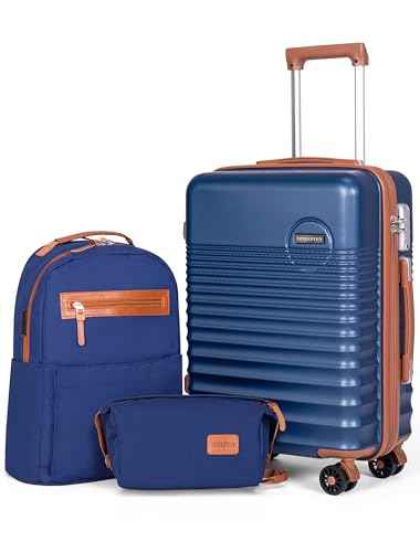 Carry On Luggage 22x14x9 Airline Approved Suitcase with Wheels