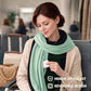 16-in-1 Compact Travel Blanket with Bag – Reversible, Ultra Soft Bamboo Airplane Blanket with Hidden Pocket - Packable for Flights, Camping, Picnic, Travel Essentials (Seafoam/Black)