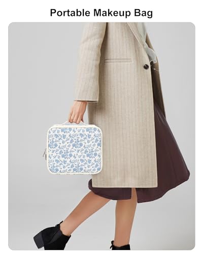 Travel Makeup Bag with LED Mirror