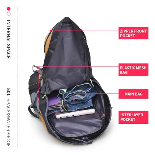 50L Hiking Backpack
