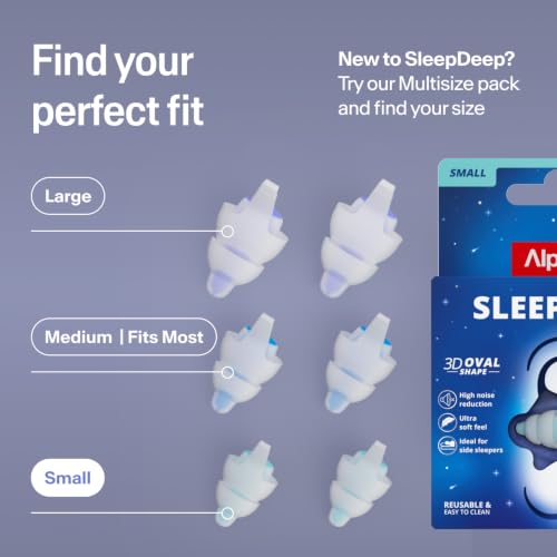 Alpine SleepDeep Reusable Earplugs for Sleeping