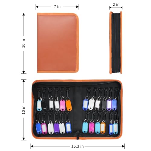 Portable Zippered Key Organizer