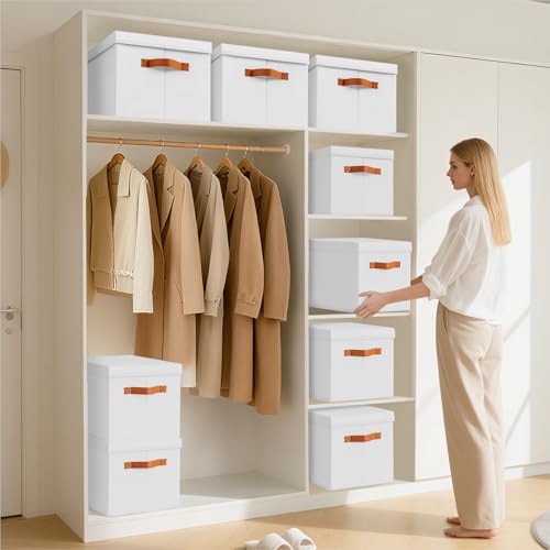 Storage Bins with Lids (8 Count)
