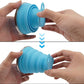 2 Pack Collapsible Silicone Travel Cups with Lids Portable Folding Camping Cups (2 Count)