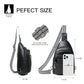 Sling Bag for Women Cross Body Bags Fanny Packs Over the Shoulder Bag Sling Backpack Vegan Leather Trendy Gifts Travel Handbag Black