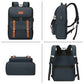 Vintage Backpack Travel Laptop Backpack with usb Charging Port for Women & Men College Backpack Fits 15.6 Inch Laptop Blue Brown
