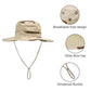 Sun Hats for Men Women Safari Hat Foldable Fishing Hat UPF 50+ Bucket Hat