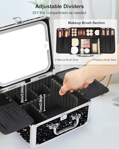 Makeup Bag with LED Mirror