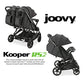 Kooper RS2 Lightweight Travel Double Stroller Featuring Dual Snack Trays