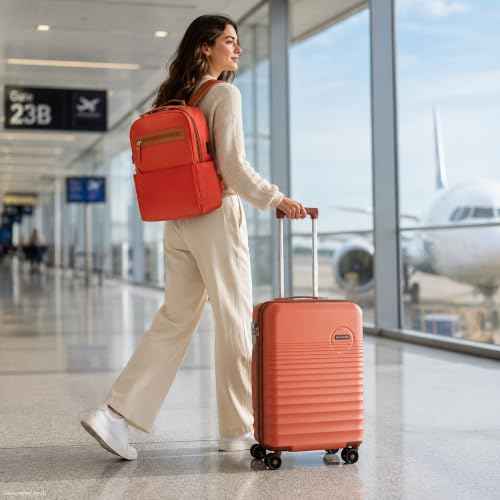 Carry On Luggage 22x14x9 Airline Approved Suitcase with Wheels