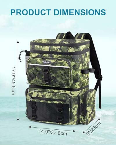 Fishing Backpack with Rod Holders