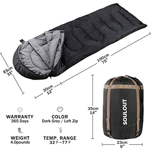 3 4 Season Sleeping Bag for Adults & Kids