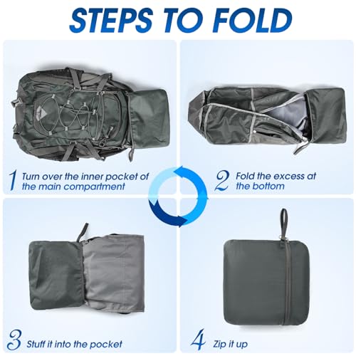 Hiking Backpack 40L Packable Lightweight Camping Daypack Men Women