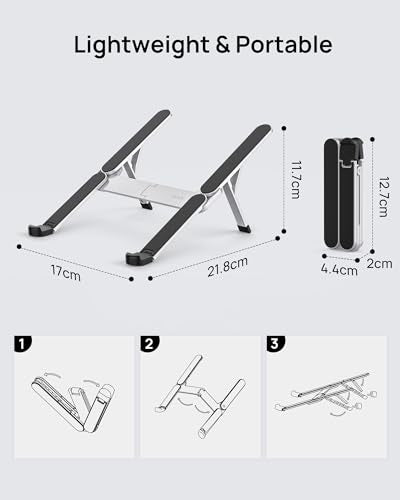 Innovative & Ultra Compact】SODI Foldable Laptop Stand for Desk