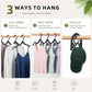 20 Pcs Foldable Plastic Travel Hangers (10 Count)