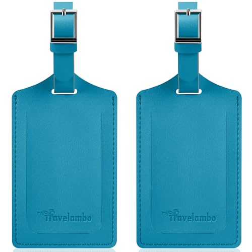 2 Pack Luggage Tags for Suitcases Airplane Travel Essentials (2 Count)