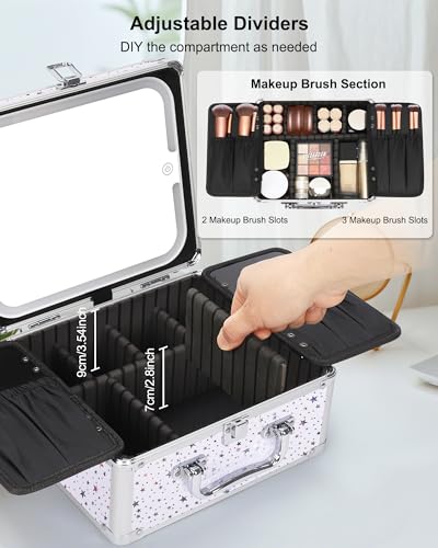 Makeup Bag with LED Mirror