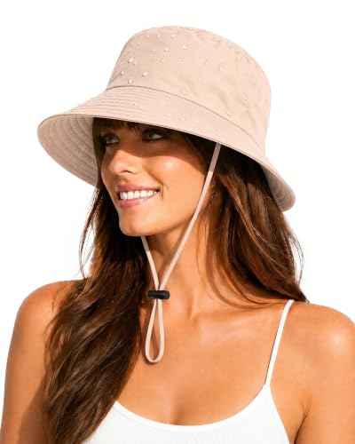 Water Resistant UPF 50+ Sun Bucket Hat Packable Brimmed for Women Men