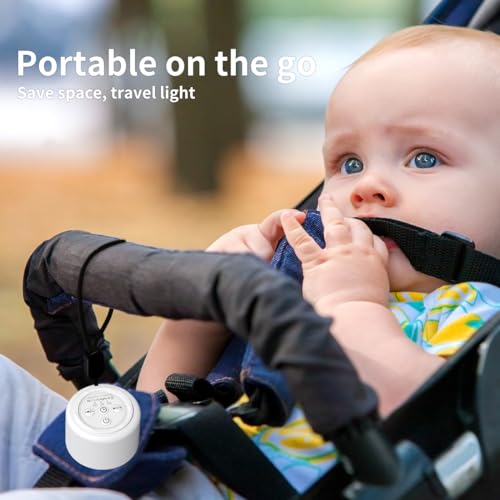 Mini Portable Sound White Noise Machine Baby Patter for Sleep with 30 Soothing Sounds for Baby Kids Adults 32 Volume Levels Sleep Soother Auto
