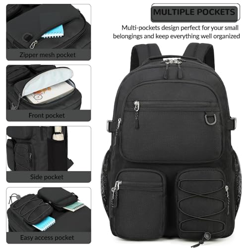 Water Resistant Daypack with Mulitiple Pockets for School Travel Outdoor College