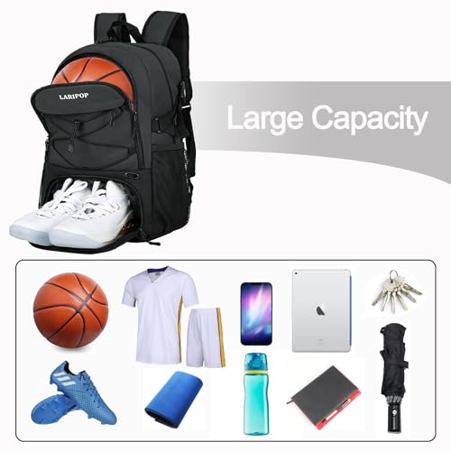 Basketball Backpack with Ball Compartment
