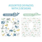 20 Pcs Toilet Seat Covers Disposable for Toddlers & Adults