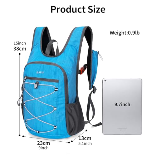 20L Hiking Backpack Lightweight Packable Hiking Daypack Small Travel Outdoor Foldable Shoulder Bag Blue