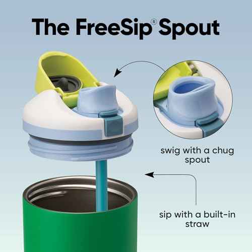 FreeSip Tumbler Stainless Steel Water Bottle 40 oz Putting Green