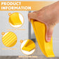 6 Pcs Heavy Duty Rubber Door Stops Wedge Stackable (6 Count)