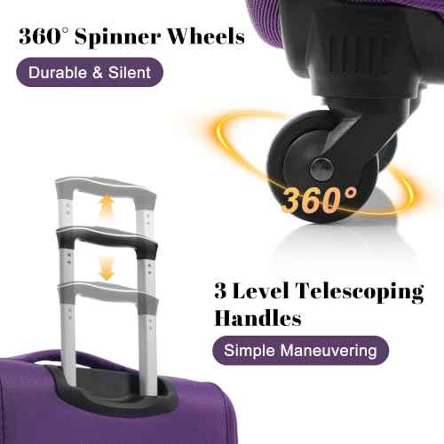 4 Piece Expandable Luggage Set (4 Count)