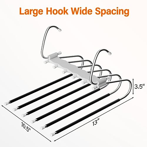 Upgraded Collapsible Pants Hangers Space Saving (2 Count)